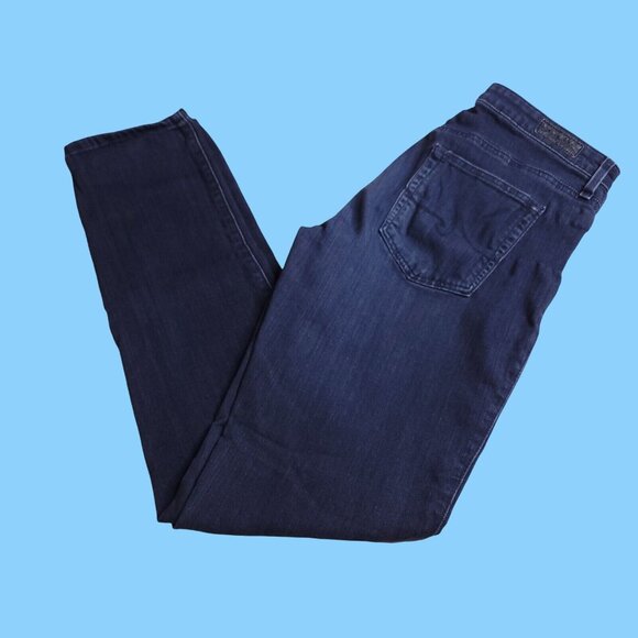 AG Womens The Prima Cigarette Leg Jeans 27R Low Rise Dark Wash Stretch - Picture 1 of 8